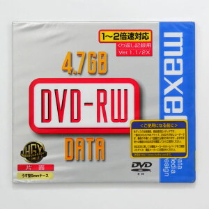 y100܂ƂߔzyAEgbgz }NZ DVD-RW 4.7GB 2{ 5mmP[X 1×100