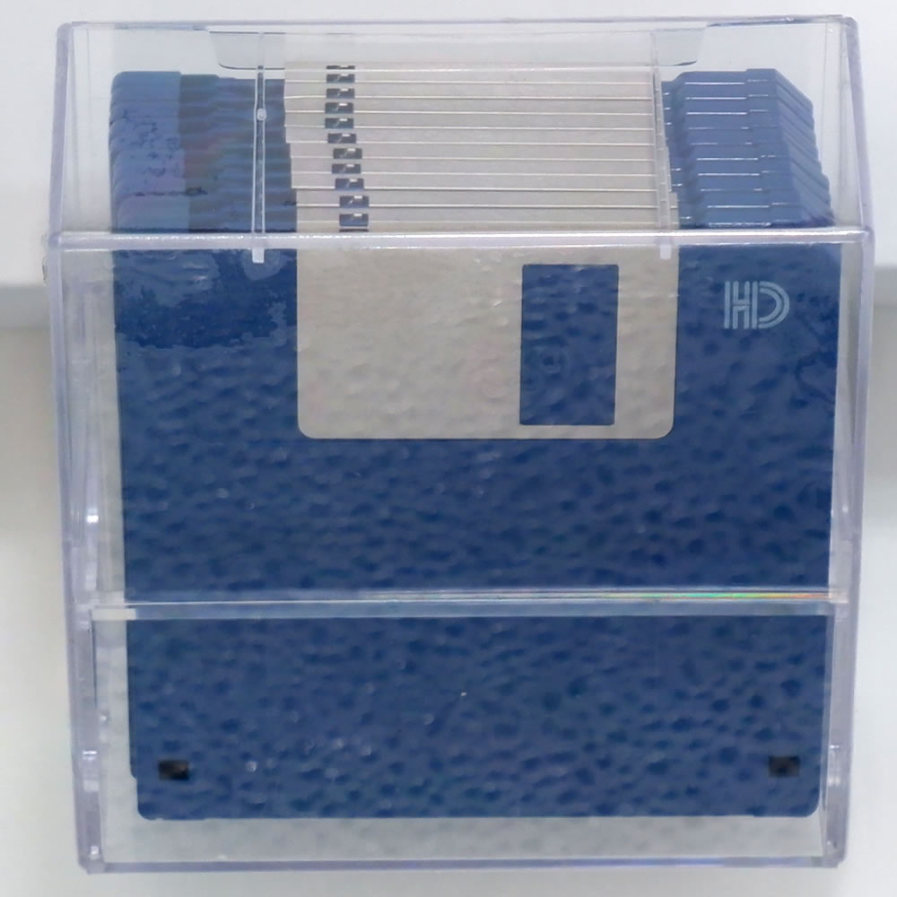 ノーブランド 3.5インチ 2HD フロッピーディスク  10枚 バルク品 ブルー 