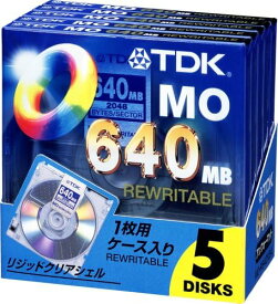 【アウトレット】在庫限り!TDK 3.5インチ MOディスク 640MB アンフォーマット 5枚パック