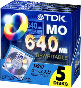 �y�A�E�g���b�g�z�݌Ɍ���!TDK 3.5�C���` MO�f�B�X�N 640MB �A���t�H�[�}�b�g 5���p�b�N