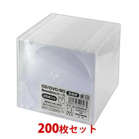 【200枚まとめ買い】 MAG-LAB CD/DVD/BD 1枚収納 5mmスリムケース 25枚×8個 ML-CD05S25PCR