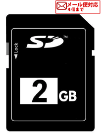 ☆バルク品☆SDカード 2GB プラケース付き [4個までメール便OK][返品交換不可]