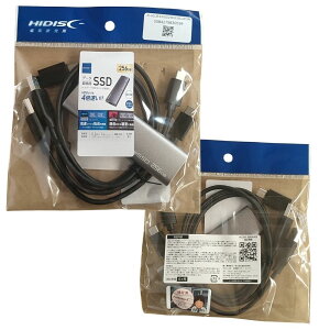 HIDISC USB3.2 Gen2 Type-C�Ή��f�[�^/�^��p �|�[�^�u��SSD 256GB HD3EXSSD256G30CJP3R