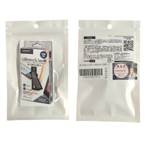 MFI�F�ؕi HIDISC lightning & Type-C ���Ή� USB�t���b�V�������� 128GB HDLCUF139SW128G