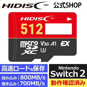 �y�Ӊ�SALE�I20%OFF�zHIDISC SD Express microSD Card 512GB Switch2����m�F�� HDMCSDX512GEXSW-WOA