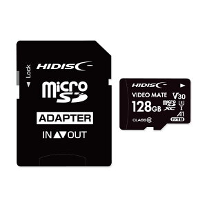 30%OFF�N�[�|���I10/26�܂ŁbHIDISC microSD [�h�����R�E�h�ƃJ�����E����] 16/32/64/128GB [4K�Ή�] �R�}�����}�� [V30] [A1] VIDEO MATE HDMCSDH16GCL10VM2