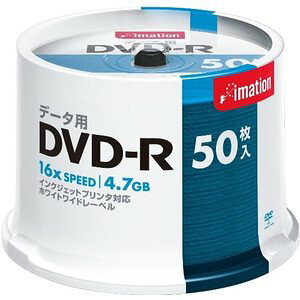 y300܂ƂߔzImation f[^pDVD-R 4.7GB 1-16{ XshP[X 50×6pbN