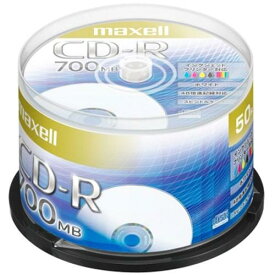 マクセル maxell データ用 CD-R 48倍速対応 インクジェットプリンター対応（ノンワイド） 700MB 50枚 CDR700S.PNW50SP