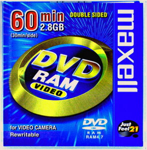 �y���Y�I���i�z�}�N�Z�� �r�f�I�J�����p�yCARTRIDGE TYPE�z 8cm DVD-RAM ���f�B�A�@DRMS-V28R.1P