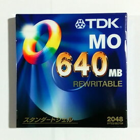 TDK　3.5型640MB MOディスク MO640MB（アンフォーマット時）