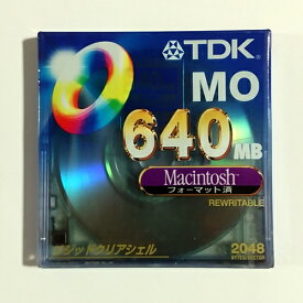 TDK 3.5インチ MOディスク 640MB 1枚 Macintoshフォーマット済み MO-R640MA