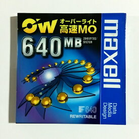 maxell　3.5インチ 640MB OW対応アンフォーマットMOディスク