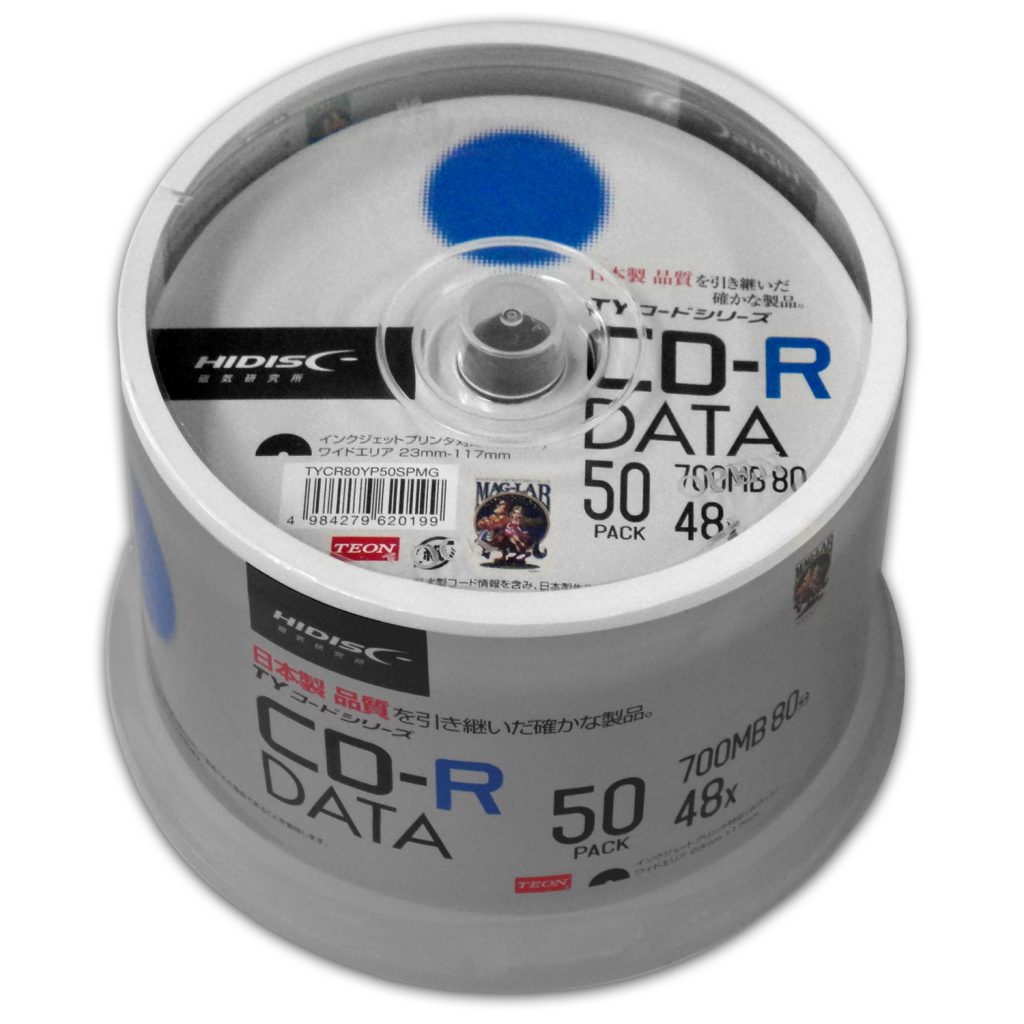＜TY技術を引き継いだ国産同等品質＞HIDISC CD-R データ用 48倍速
