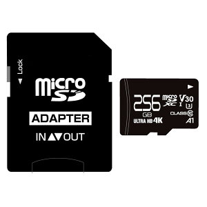 oNiAmicroSDXCJ[h 256GB CLASS10 UHS-I, A1Ή [J[h CPRMΉ,ECC[4܂Ń[OK]@[ԕis]