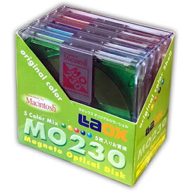三菱化学　3.5インチ　MOディスク　Macintosh用　230MB　5枚入