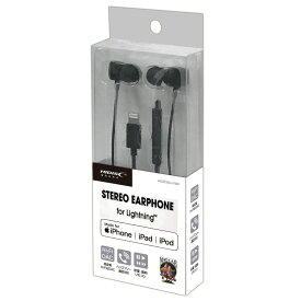 HIDISC STREOイヤホン for Lightning HDSE20LH1BK 有線iphone対応