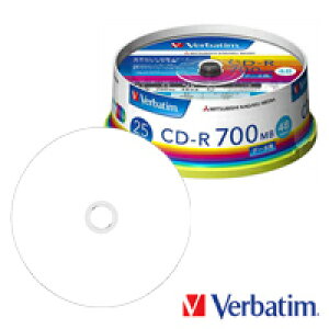 y񂹁z Verbatim f[^p CD-R 700MB 48{ 25 Chv^u@SR80FP25V1