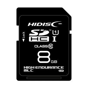 HIDISC MLC採用高耐久SDメモリーカード8GB KIOXIAチップ採用 HDSDHC8GMLPJP3