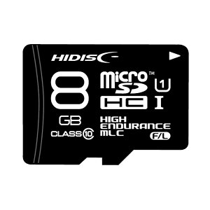 HIDISC MLC採用高耐久microSDHCカード 8GB Hynix, Samsungチップ採用 メモリーカード HDMCSDHC8GMLLJP3