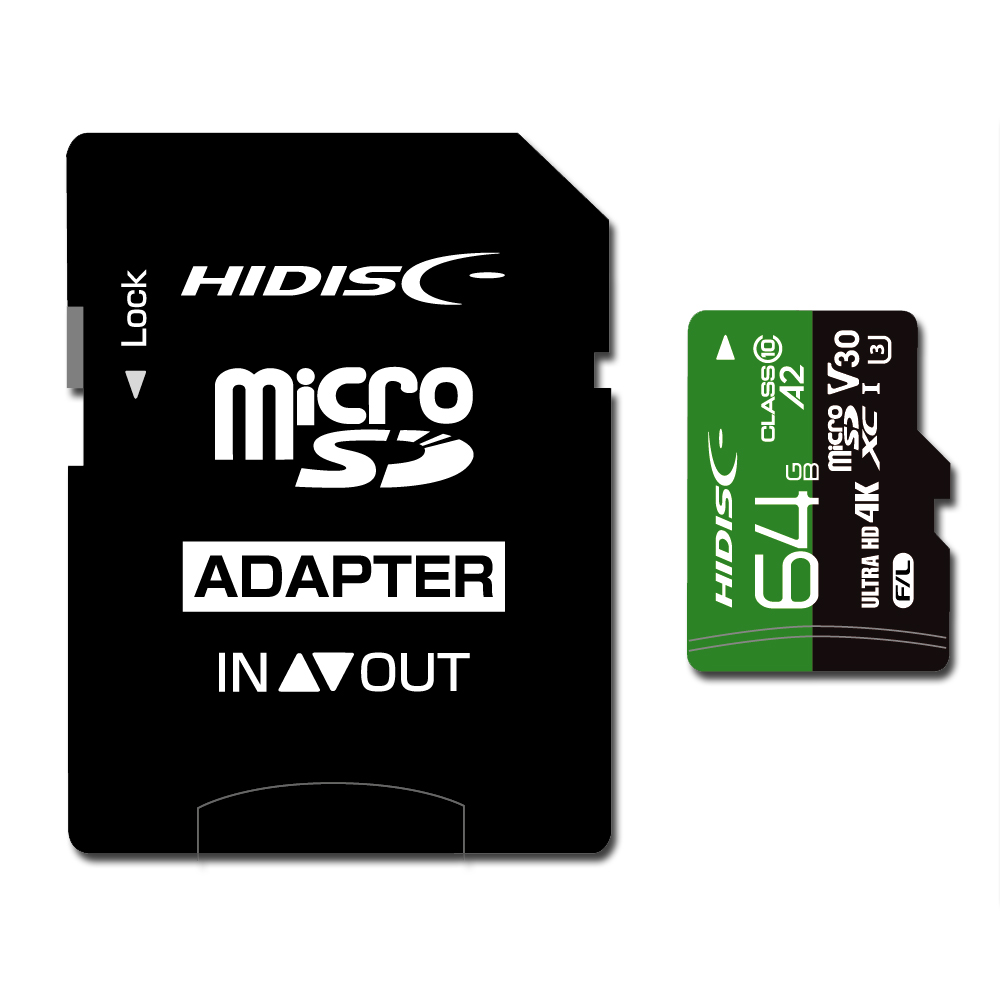 HIDISC 超高速 R170シリーズ microSDXCカード 128GB CLASS10 UHS-I Speed class3, A2対応 |  フラッシュストア