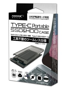 HIDISC SATA2.5C`p USB3.1ڑ(USB Type-C)SSDGN[W[ Hsṽc[Xdl HDEN25CSACB