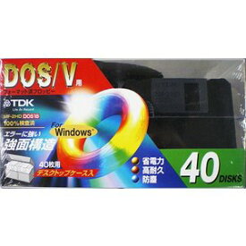 【アウトレット】TDK 3.5インチ 2HDフロッピーディスク DOS/Vフォーマット 40枚パック MF2HD-BMX40PS