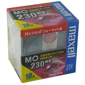 【生産終了品・在庫限り】マクセル 3.5インチ MOディスク 230MB 10枚 Machintoshフォーマット済み MA-M230 MAC B10P
