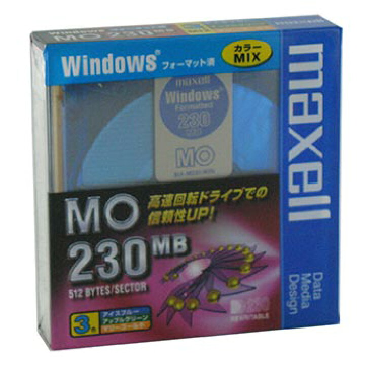 383円 【ついに再販開始！】 maxell データ用 3.5型MO 230MB Windowsフォーマット MA-M230.WIN.B1P