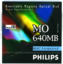 【アウトレット】 フィリップス 3.5インチ MOディスク (光磁気ディスク) 640MB MACフォーマット済