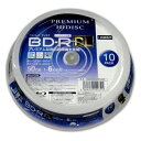 PREMIUM HIDISC BD-R DL ブルーレイディスク 1回録画 6倍速 50GB 10枚 スピンドルケース