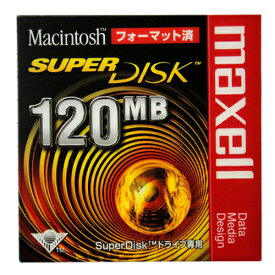 【生産終了品・在庫限り】】 マクセル SuperDisk （スーパーディスク） 120MB ブラック 1枚 Macintoshフォーマット済　SD120.MAC.B1P