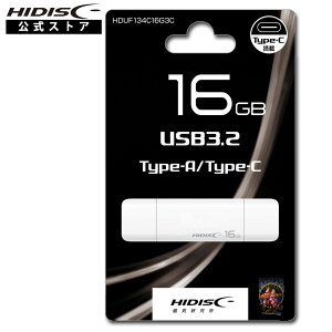 HIDISC USB3.2 Gen2 Type-C  16GB Type-ARlN^ HDUF134C16G3C