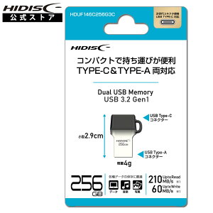 HIDISC Type-C  Type-A Ή 256G USBtbV HDUF146C256G3C