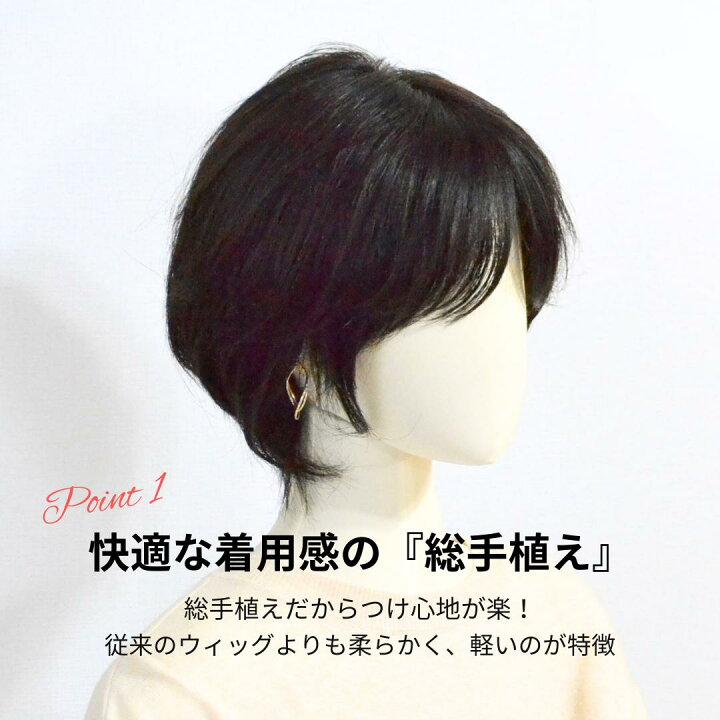 楽天市場】試着/返品OK！ 人毛100％ 総手植え フルウィッグ 【定番 