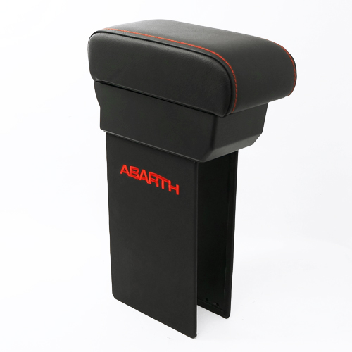 ABARTH 500 レザー アームレスト(ブラック) アバルト シリーズ3 パーツ インテリア BLACK | ＦＬＡＴＯＵＴ