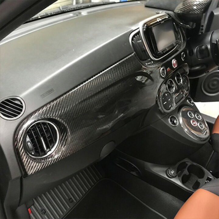 楽天市場】THREE HUNDRED ABARTH 595 カーボンインテリアパネル 右  