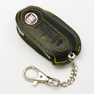 FIAT 500/ABARTH �i�t�B�A�b�g/�A�o���g�j���U�[�L�[�J�o�[(�u���b�N×�C�G���[�X�e�b�`) �A�N�Z�T���[ �L�[�P�[�X