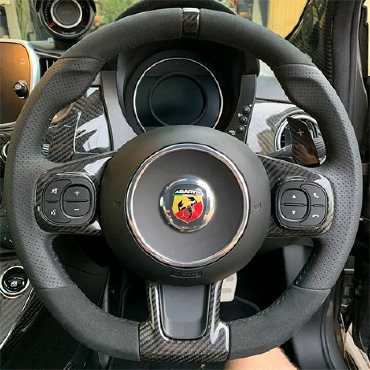 楽天市場】KOSHI ABARTH 500 595 カーボン パドルシフトカバーセット 