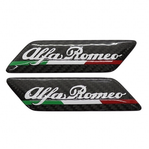 KOSHI Alfa Romeo カーボンフェンダーエンブレムセット パーツ エクステリア アルファロメオ 外装