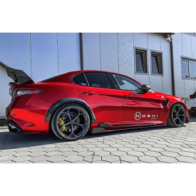 KOSHI Alfa Romeo Giulia QV シャークフィン サイドスカート(カーボン) パーツ エクステリア ジュリア 外装 アルファロメオ