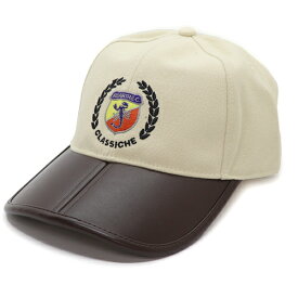 ABARTH アバルト 純正 ヴィンテージスタイルキャップ ベースボールキャップ ベージュ×ブラウン アクセサリー 帽子