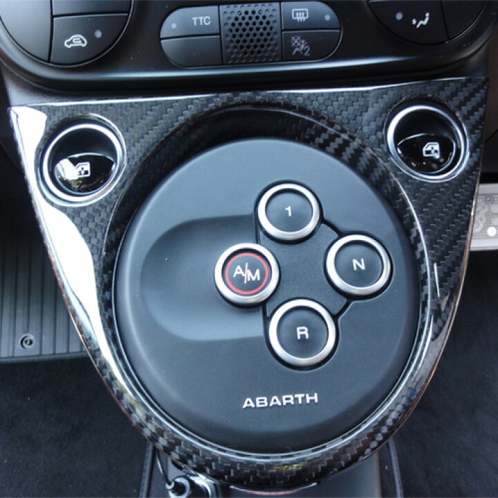 楽天市場】KOSHI ABARTH 595(シリーズ4) カーボンシフトパネル パーツ 
