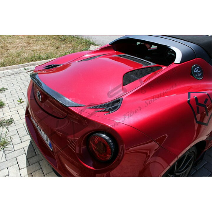 楽天市場】KOSHI Alfa Romeo 4C Spider カーボン リアスポイラー AR4C 