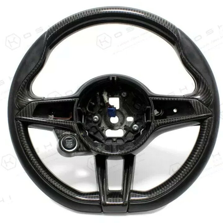 楽天市場】KOSHI Alfa Romeo GIULIA QV カーボンステアリングサイド 