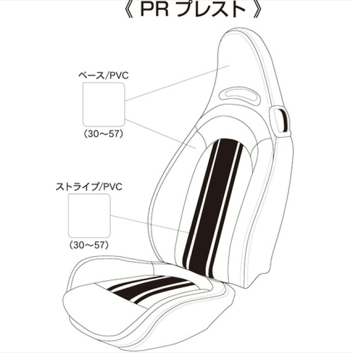 楽天市場】ABARTH アバルト 500/595 シートカバー PRESTO プレスト 全 