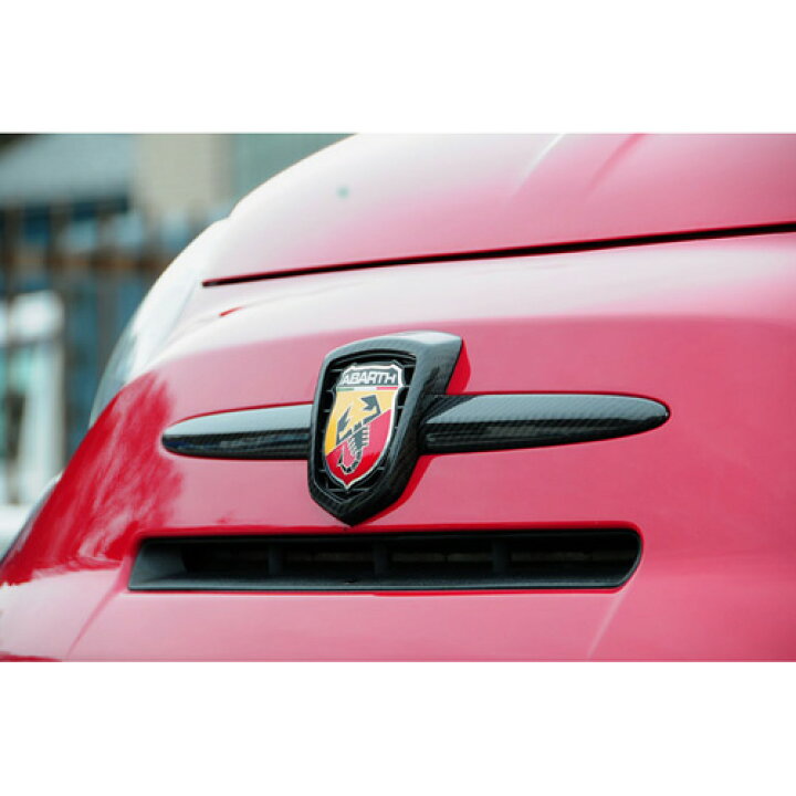 楽天市場】THREE HUNDRED ABARTH 500 カーボンフロントエンブレム 