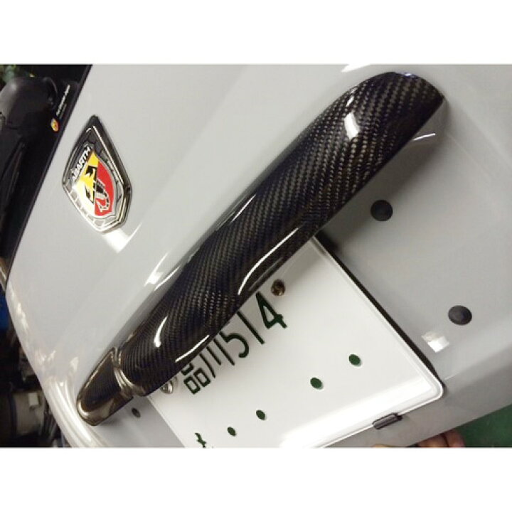 楽天市場】THREEHUNDRED ABARTH 500 595カーボンゲートハンドルカバー 