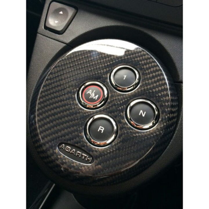 楽天市場】THREEHUNDRED ABARTHカーボンシフトスイッチカバー シリーズ 