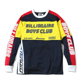 BILLIONAIRE BOYS CLUB / BB SHOCKWAVE L/S Tシャツ　(NAVY) 〜BBC ビリオネアボーイズクラブ　ショックウエーブ　ロングスリーブ　〜