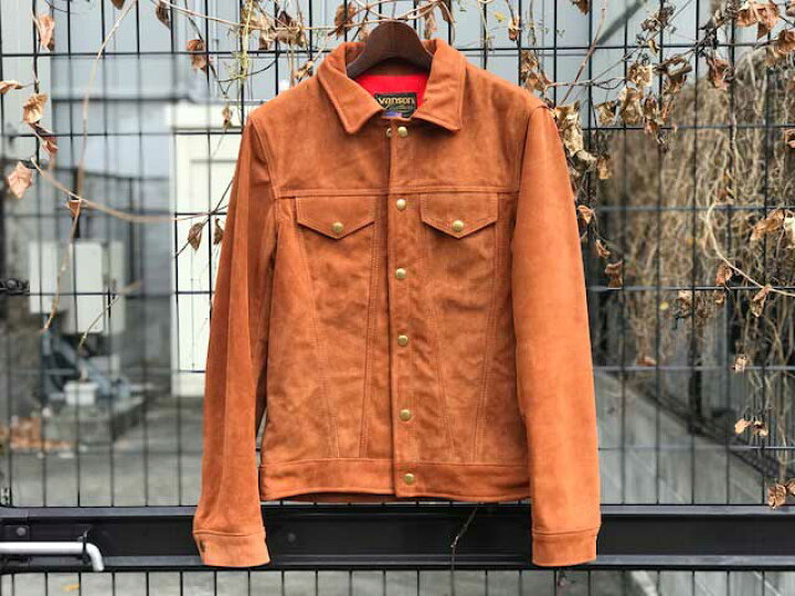 楽天市場】VANSON - DJCB 3rd Type Suede Leather （TABACO  